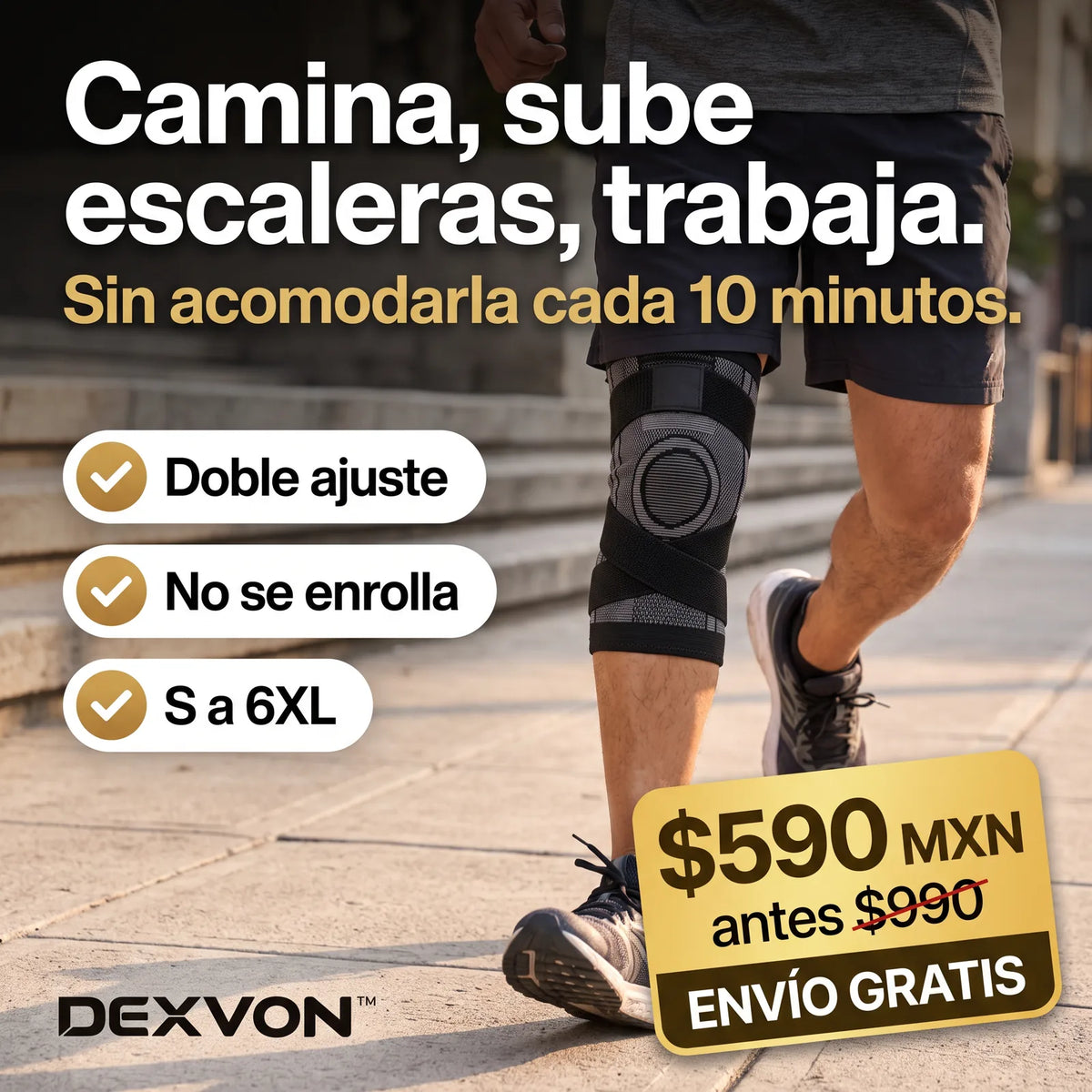 Dexvon™ - Rodillera de Compresión 360°