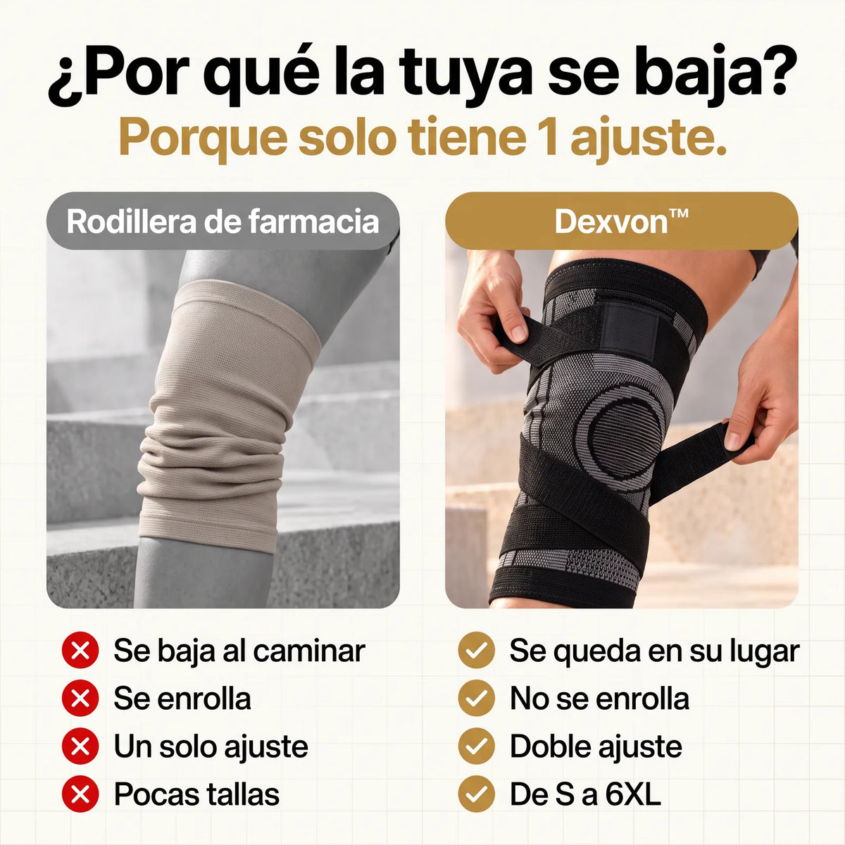 Dexvon™ - Rodillera de Compresión 360°